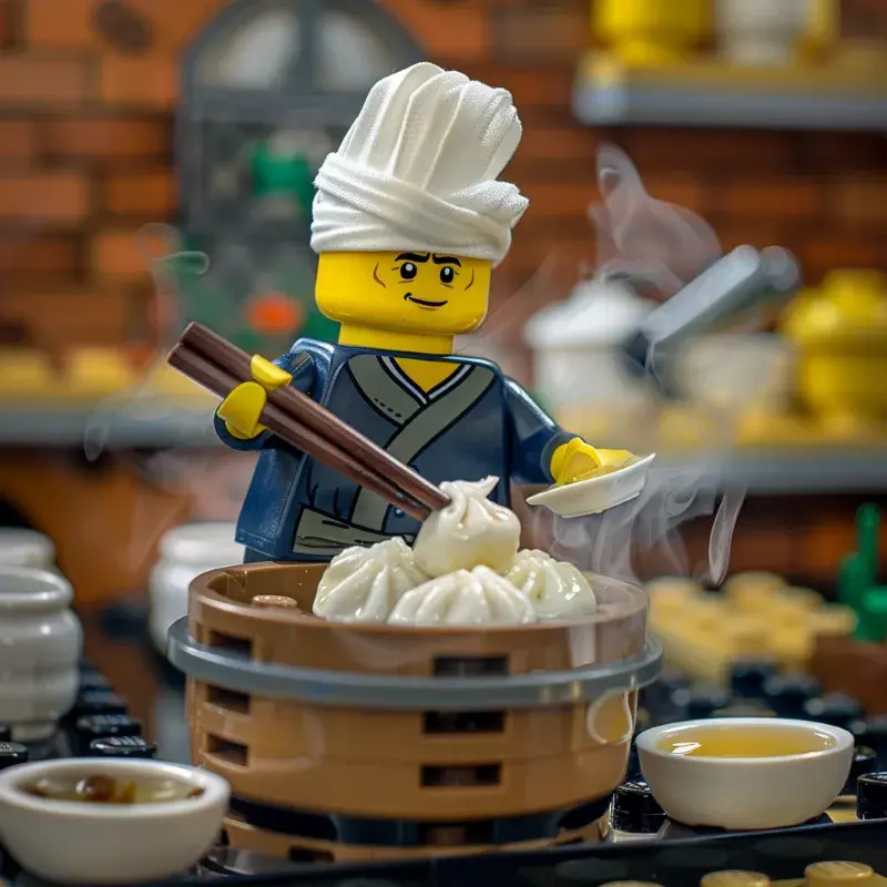 LEGO kuchnia: pierogi i inne popularne dania z klocków